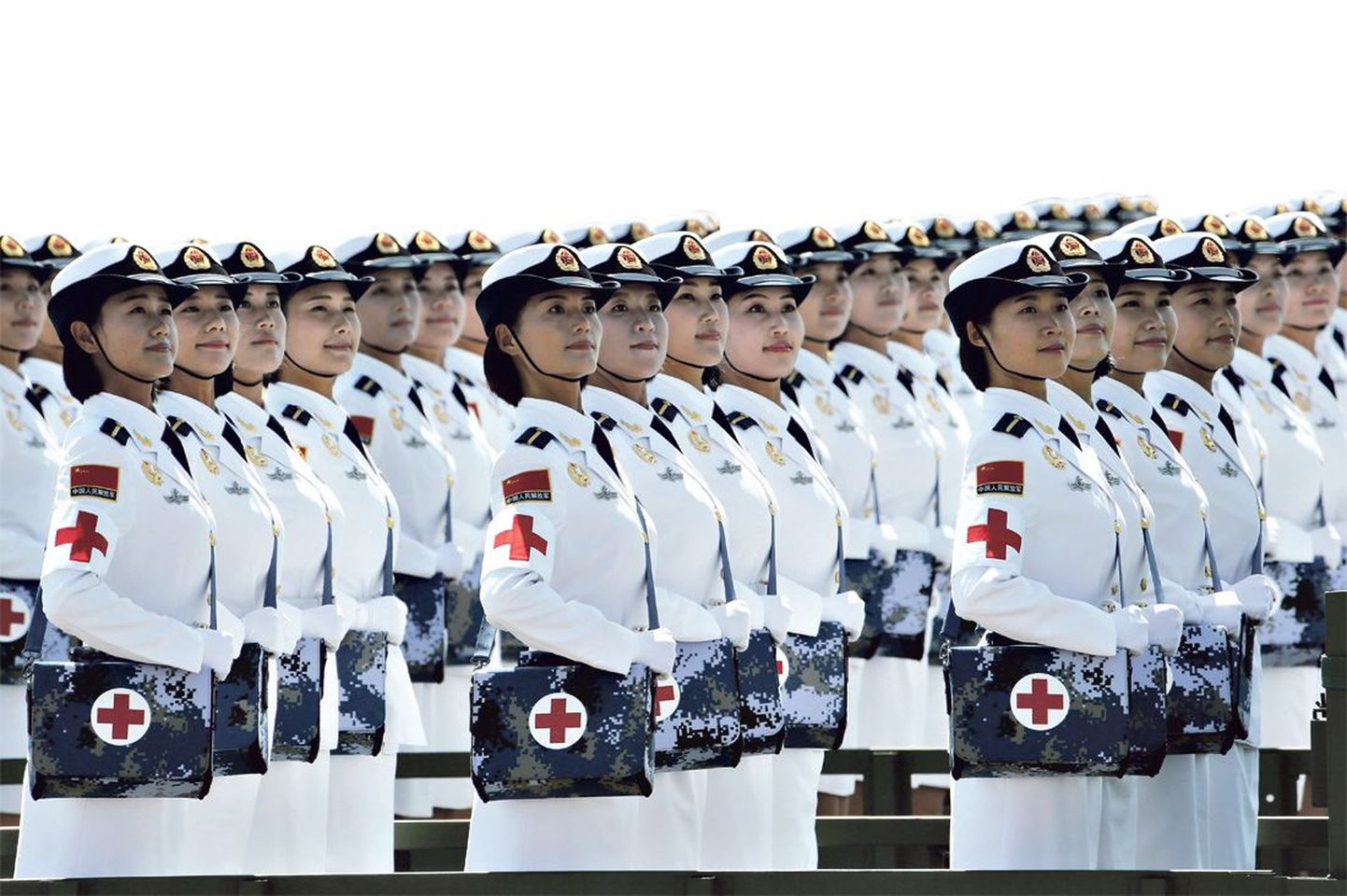 Hiina sõjaväemeedikud tänavu 3. septembris Pekingis peetud paraadil, millega tähistati Jaapani alistumise 70. aastapäeva.