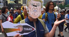 Lõuna-Koreas protesteeriti neid kaitsva USA süsteemi vastu