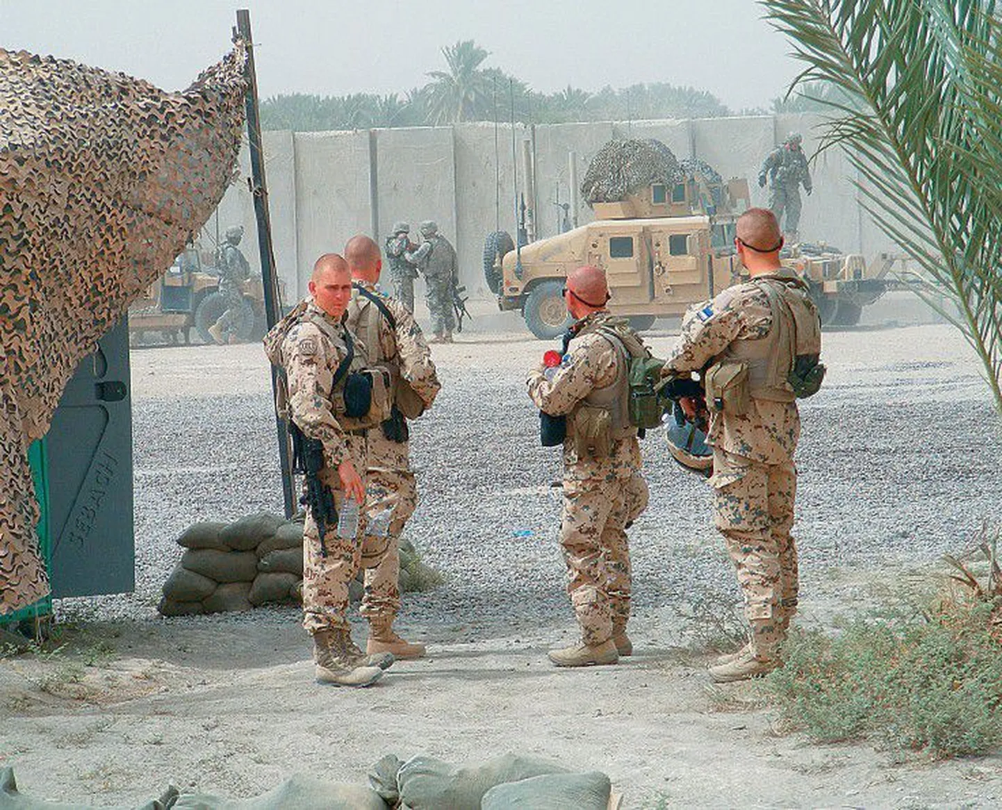 Praegu Iraagis teeniva ESTPLA-17 sõdurid.