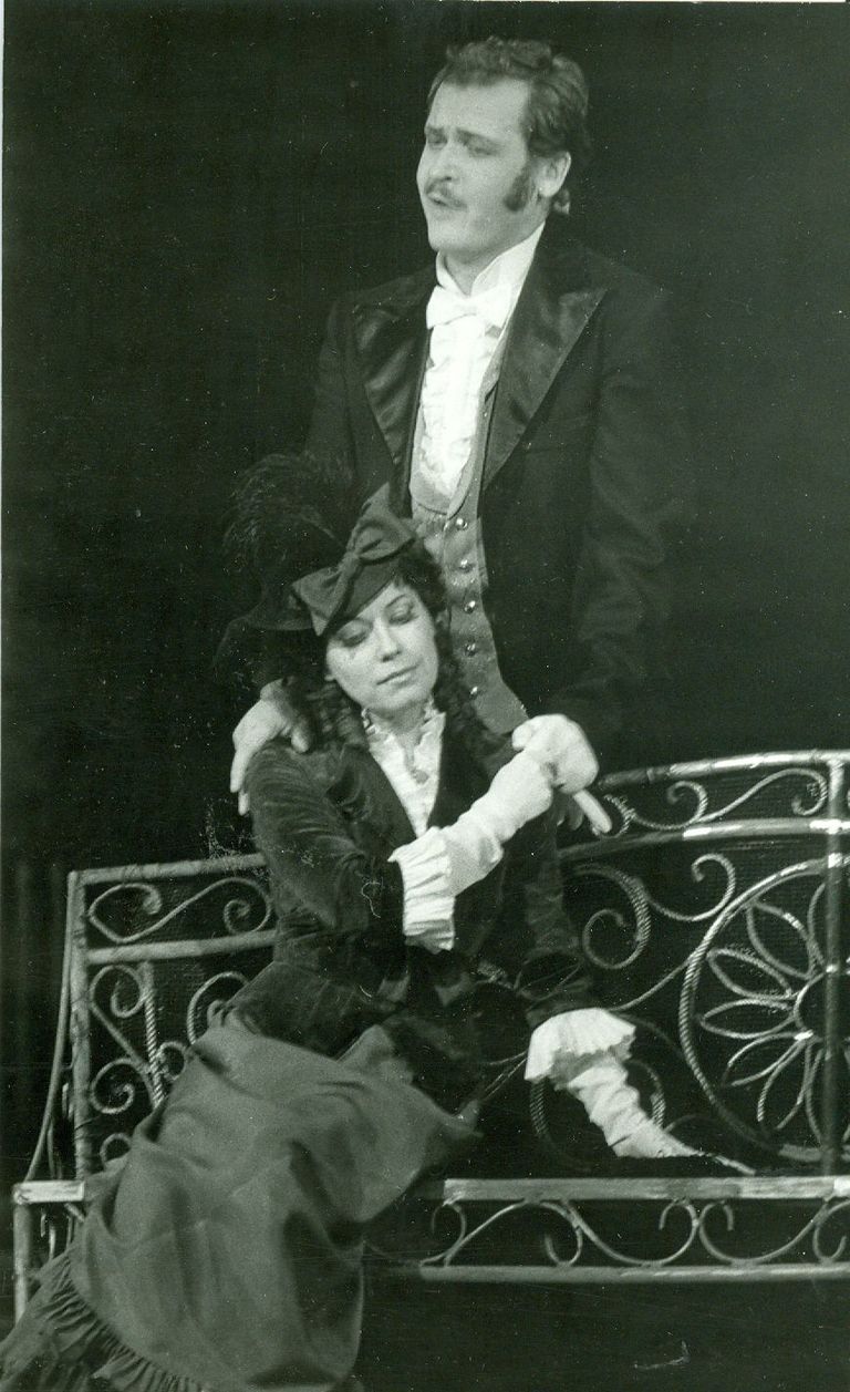 Sirje ja Väino Puura ooperis «Jevgeni Onegin» (1986).