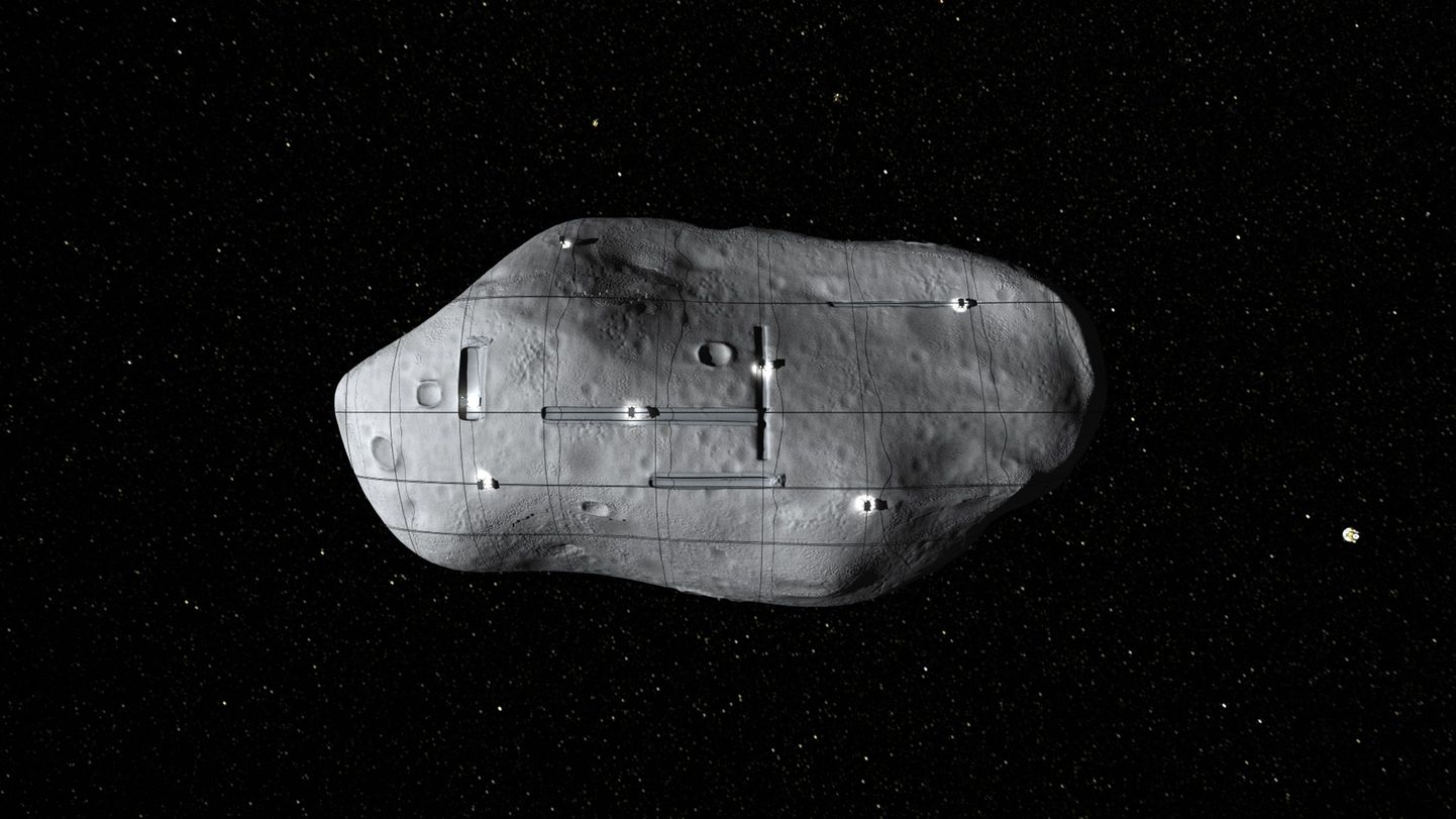 Täna öösel maandub Maast hiiglaslik asteroid. Pilt on illustreeriv.