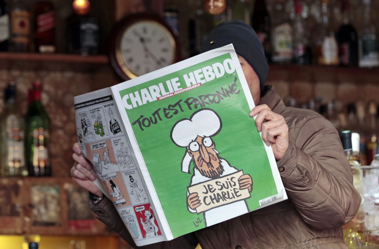 Charlie Hebdo selle nädala numbri esikülg.