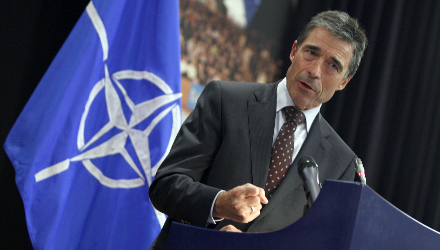 NATO peaseskretär Anders Fogh Rasmussen eile Brüsselis.