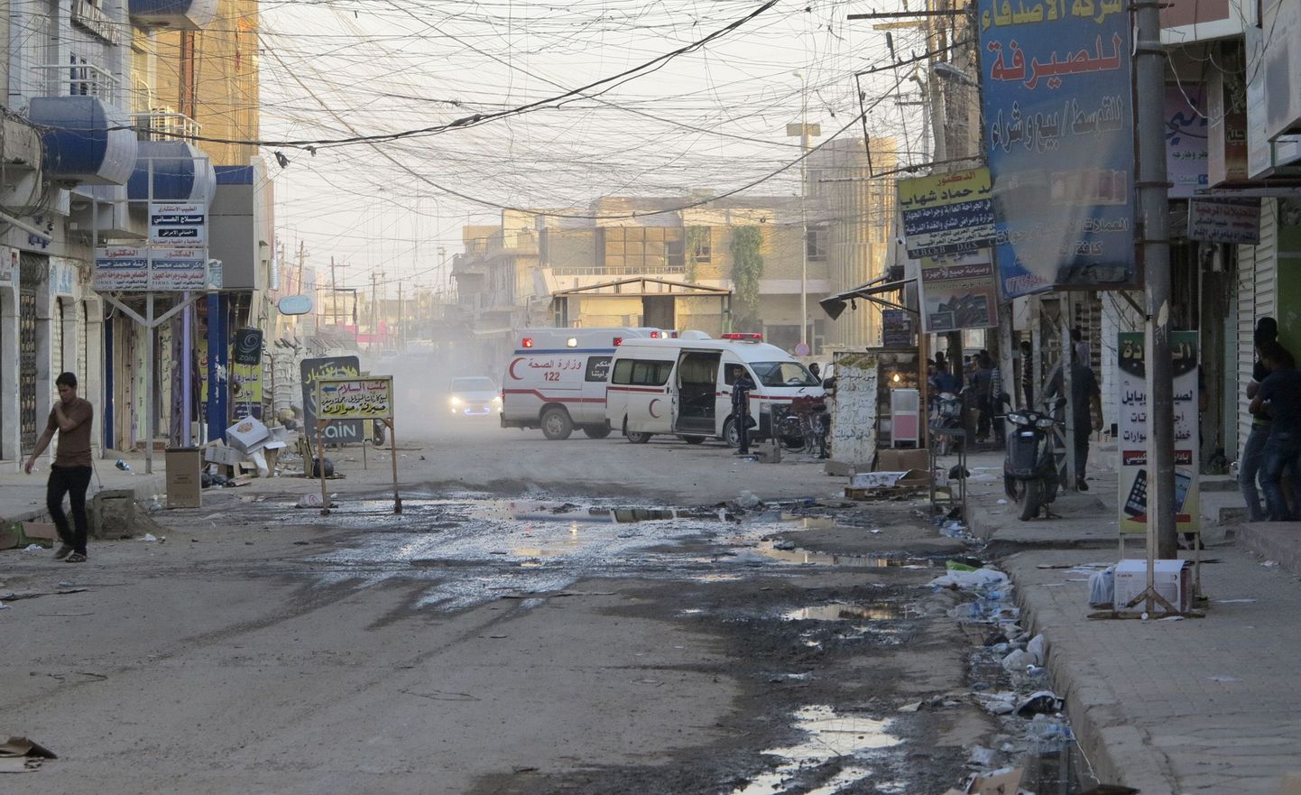 Enesetapurünnaku sündmuspaik Ramadi linnas