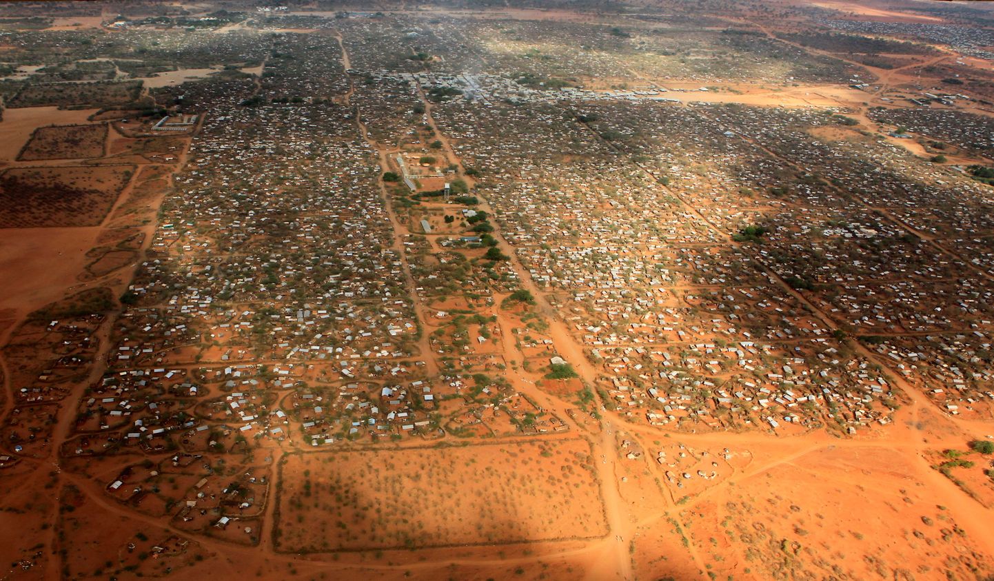 Dadaabi laager Keenia-Somaali piiri lähistel.