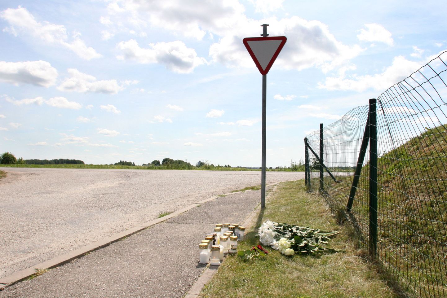 Место трагедии в Тартумаа, где погибли дети.