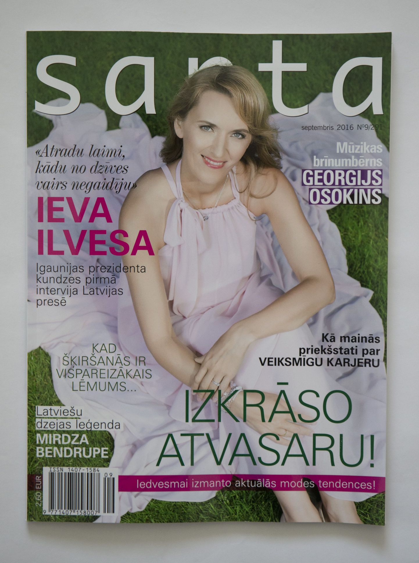 Ieva Ilves Läti ajakirjas Santa