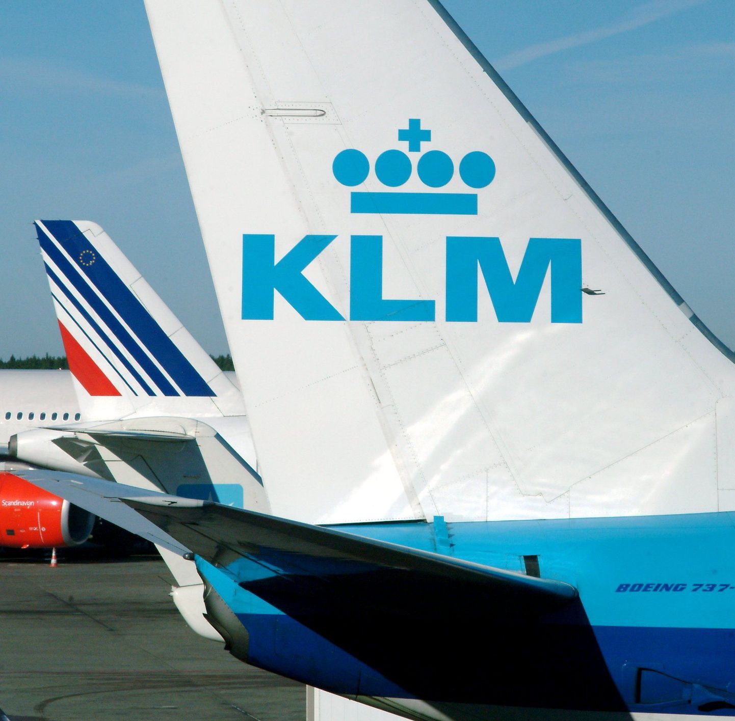 Самолет авиакомпании KLM.