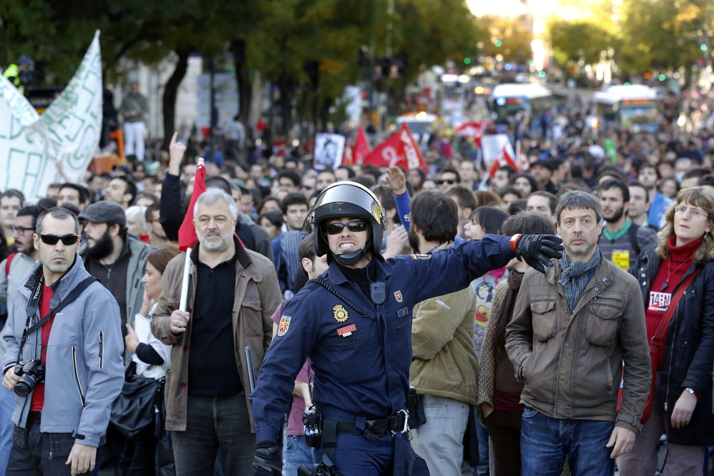 Madridi tänavaid täitsid kümned tuhanded meeleavaldajad.