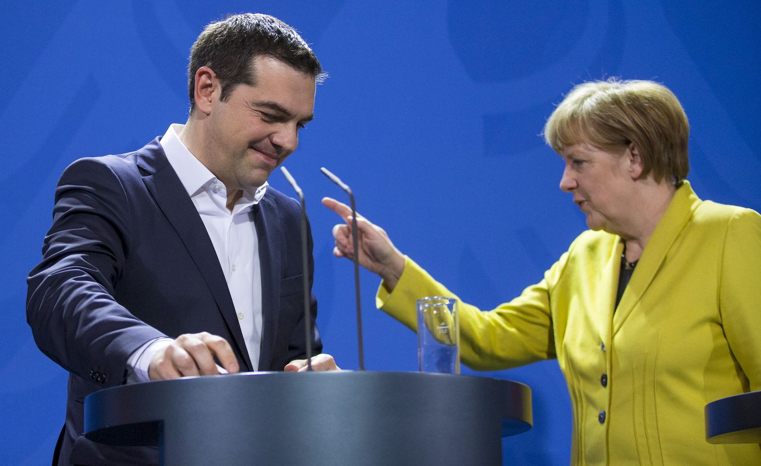 Kreeka peaminister Alexis Tsipras ja Saksamaa kantsler Angela Merkel