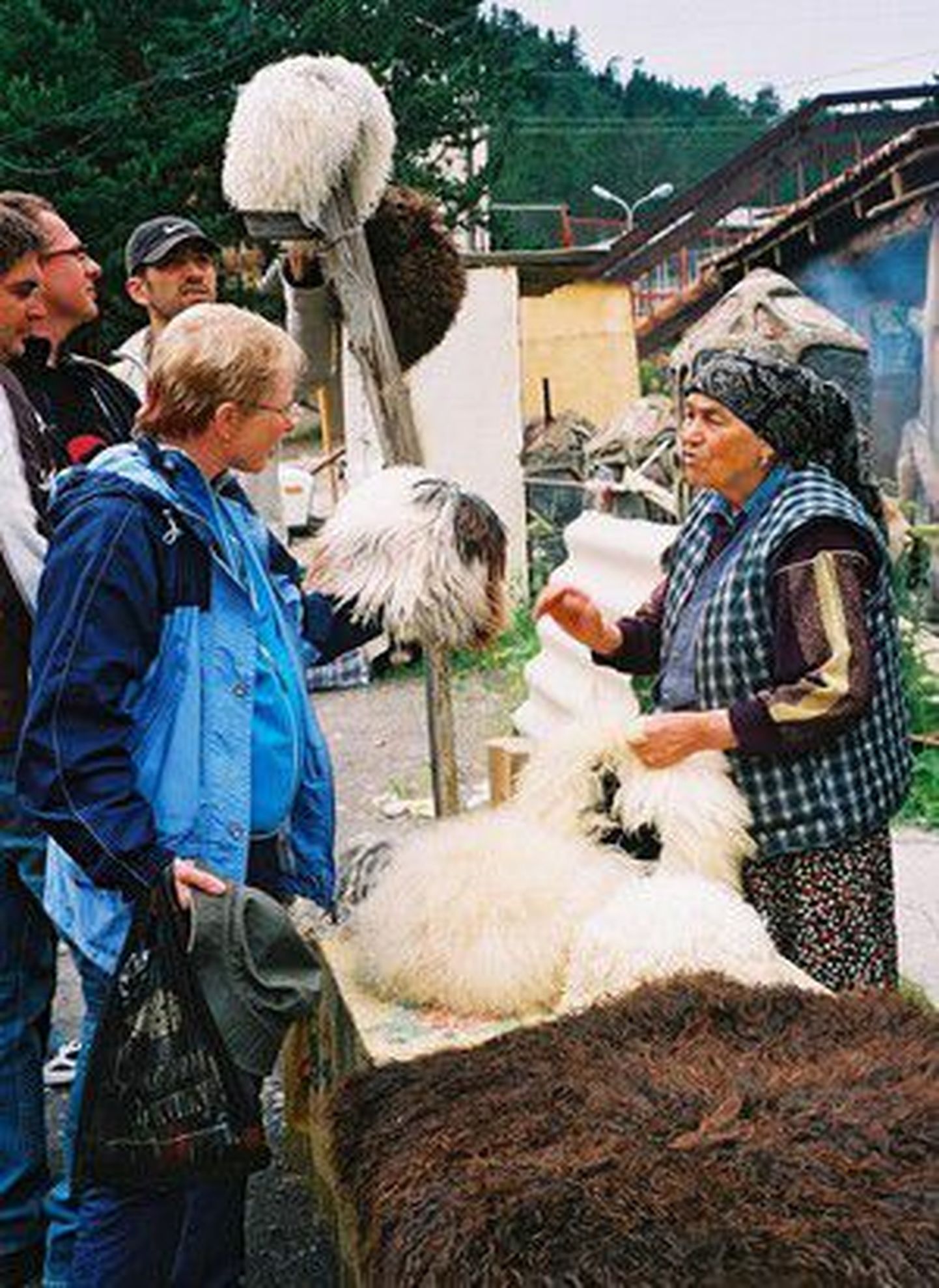 Tšegeti turul annab kohalikega kaubelda lambanahksete mütside ja pargitud nahkade hinna üle, keskmiselt 500 rubla eest saab pikavillalise tüki kätte.