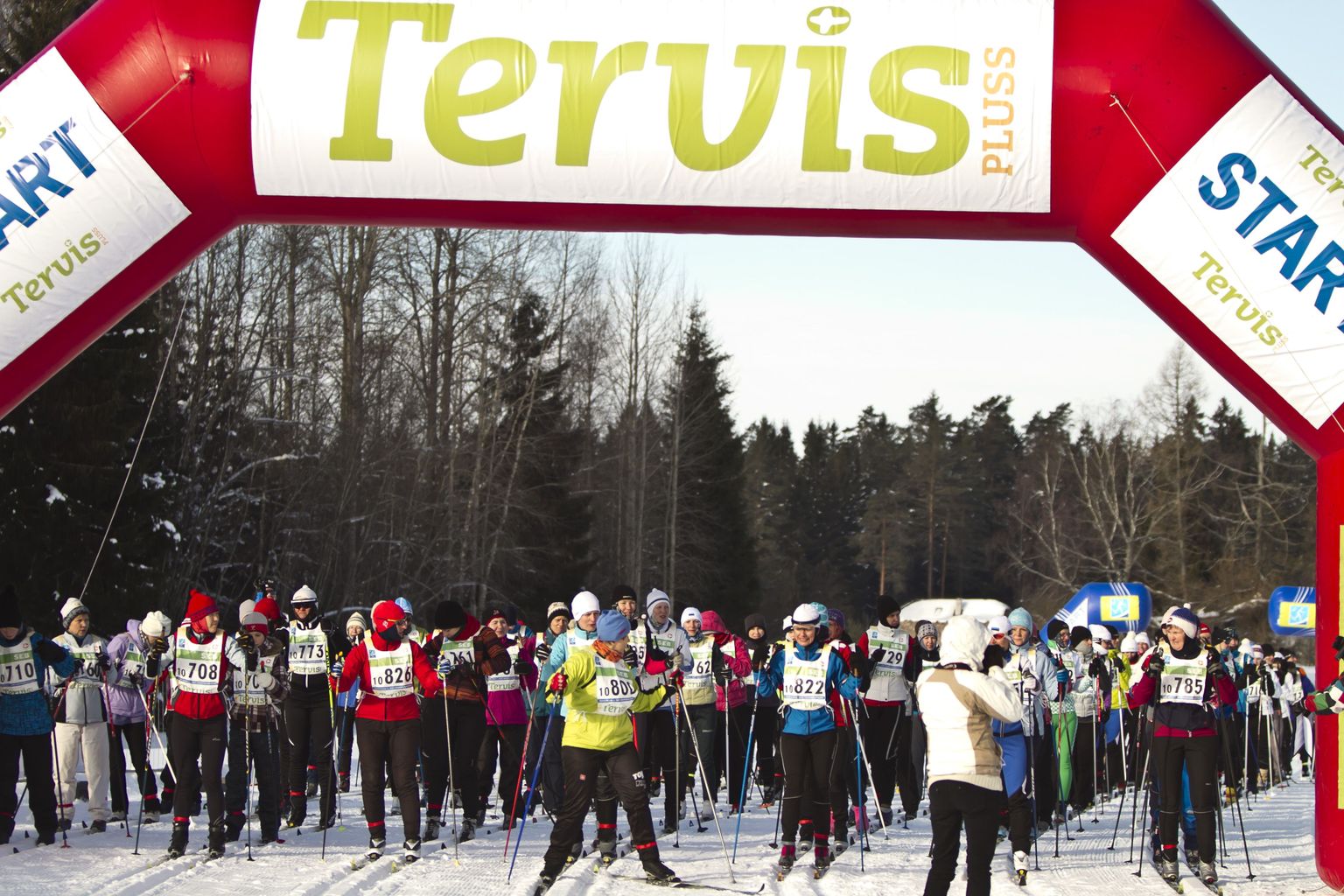 Tartu maratoni naistesõidu start.