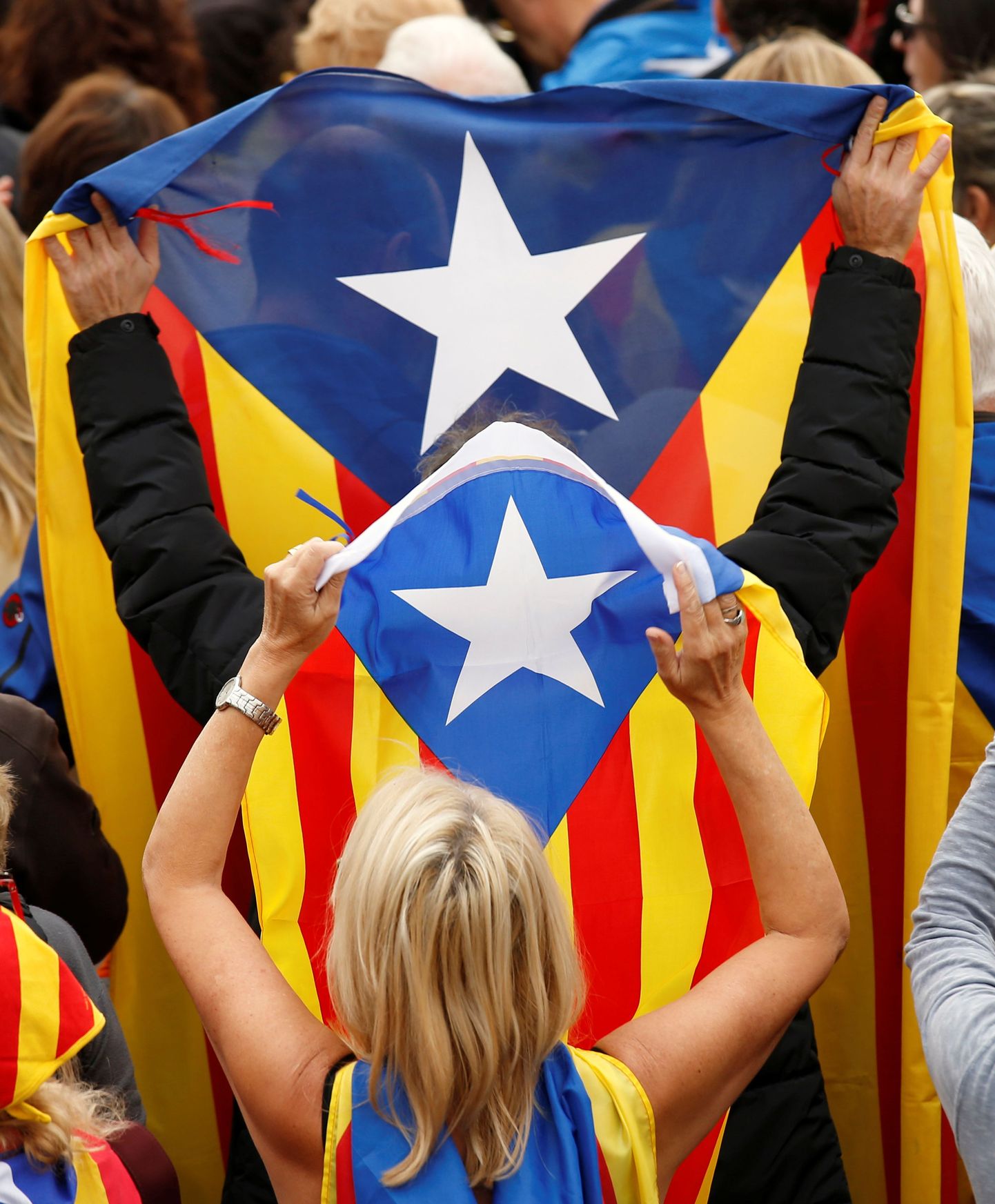 Kataloonia iseseisvumist toetav meeleavaldus.
