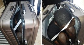 Video: Hispaania politsei arreteeris marokolanna, kelle kohvris oli illegaal
