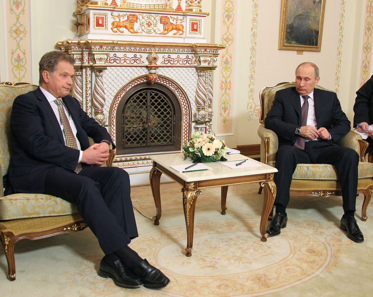 Vladimir Putin (paremal) ja Sauli Niinistö.