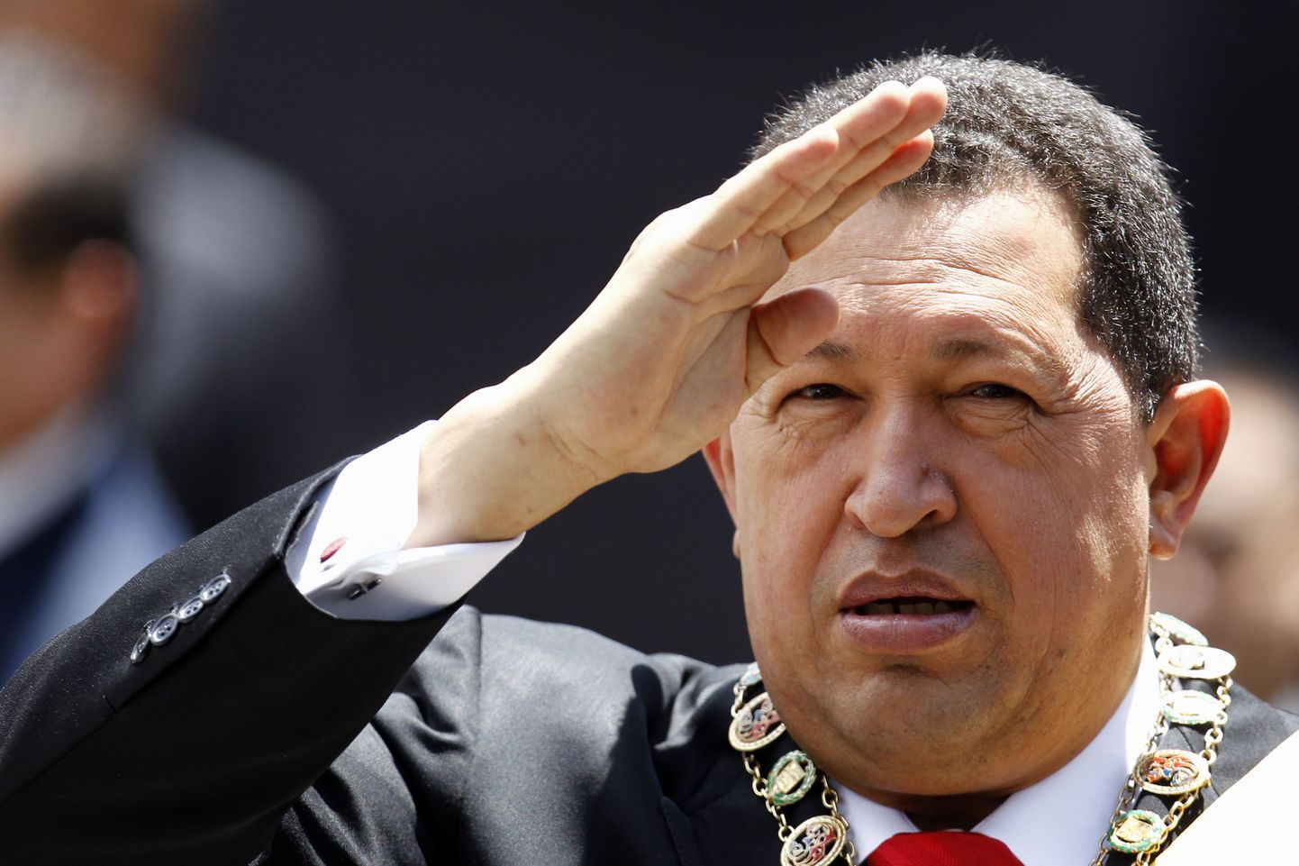 Venezuela president Hugo Chavez.