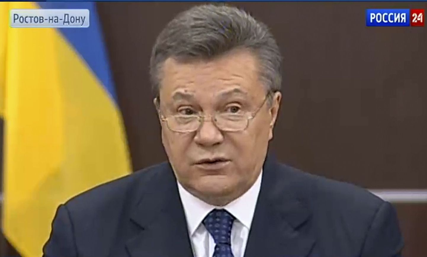 Viktor Janukovõtš Vene televisioonis.