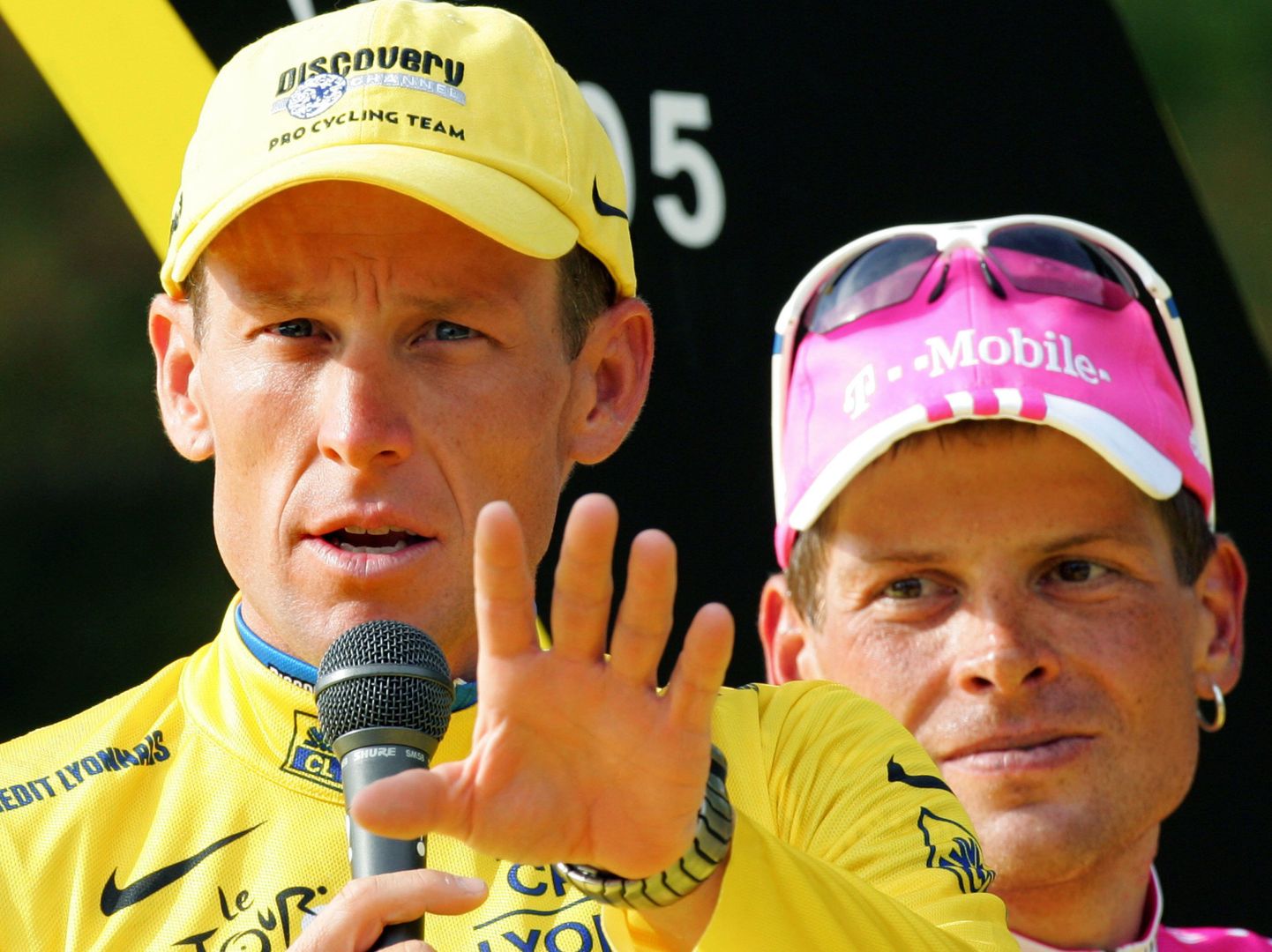 Lance Armstrong ja Jan Ullrich (paremal)