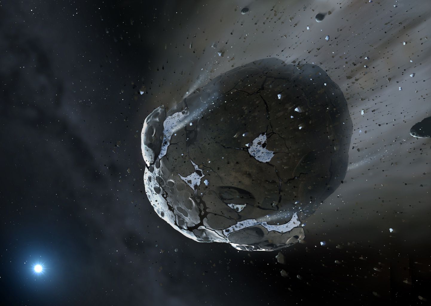 Arvutijoonistus asteroidist