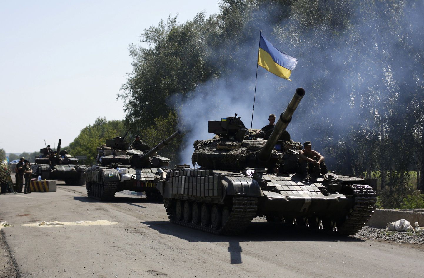 Украинские танки. Иллюстративное фото.