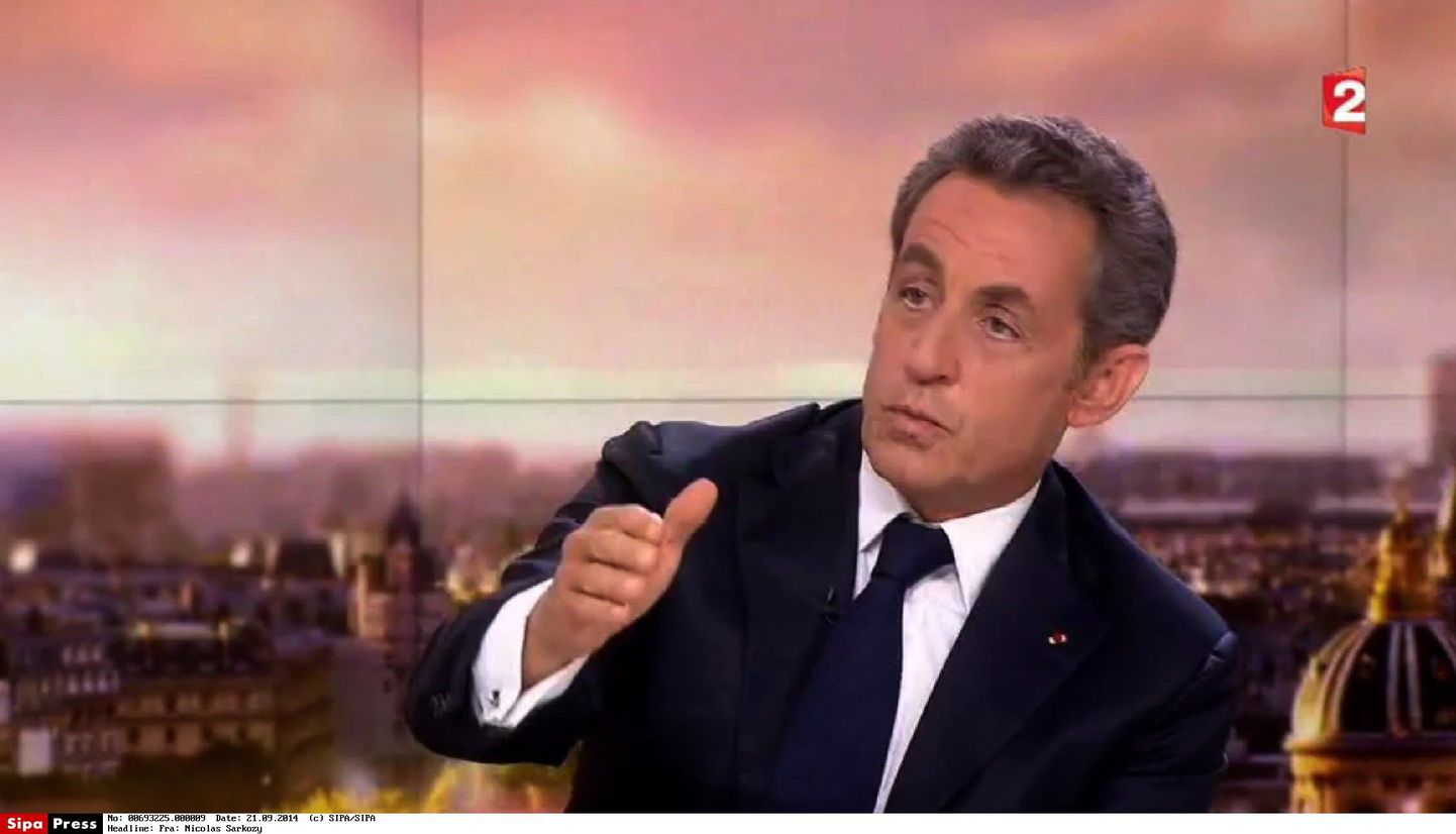 Nicolas Sarkozy andmas intervjuud telekanalile France 2.
