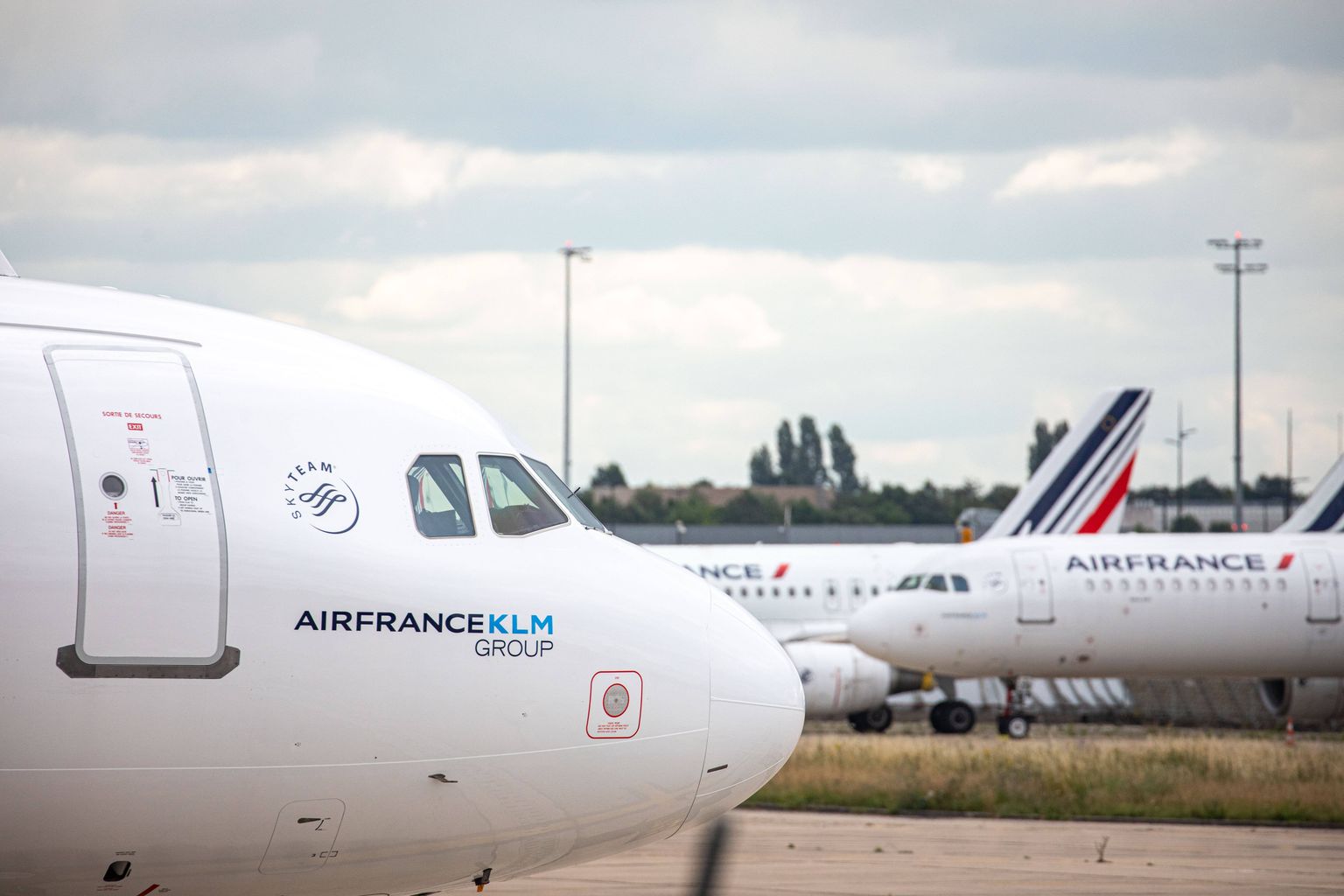 Ettevõtte Air France-KLM lennukipark.