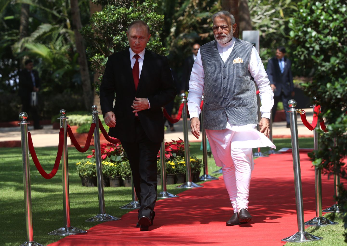 Venemaa president Vladimir Putin ja India peaminister Narendra Modi.