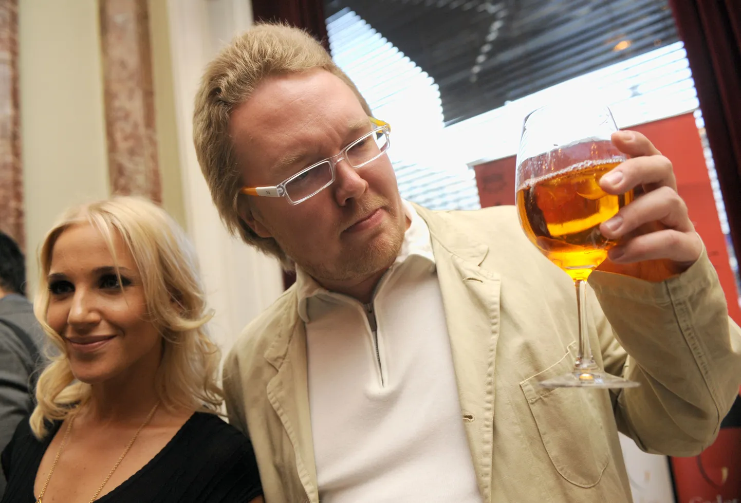 Сергей Стиллавин и Юлия Ковальчук на 45-летии радиостанции "Маяк" в августе 2009 года.