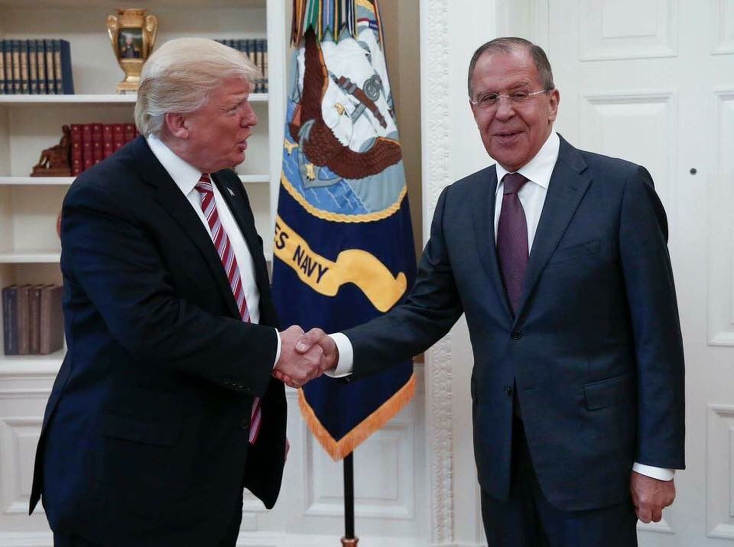 USA president Donald Trump võttis Valges Majas vastu Vene välisministri Sergei Lavrovi.