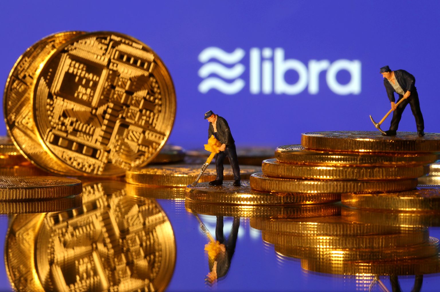 Facebooki plaanitud krüptoraha Libra illustratsioon. Nüüdseks kannab sotsiaalvõrgustiku virtuaalvääring nime Diem.