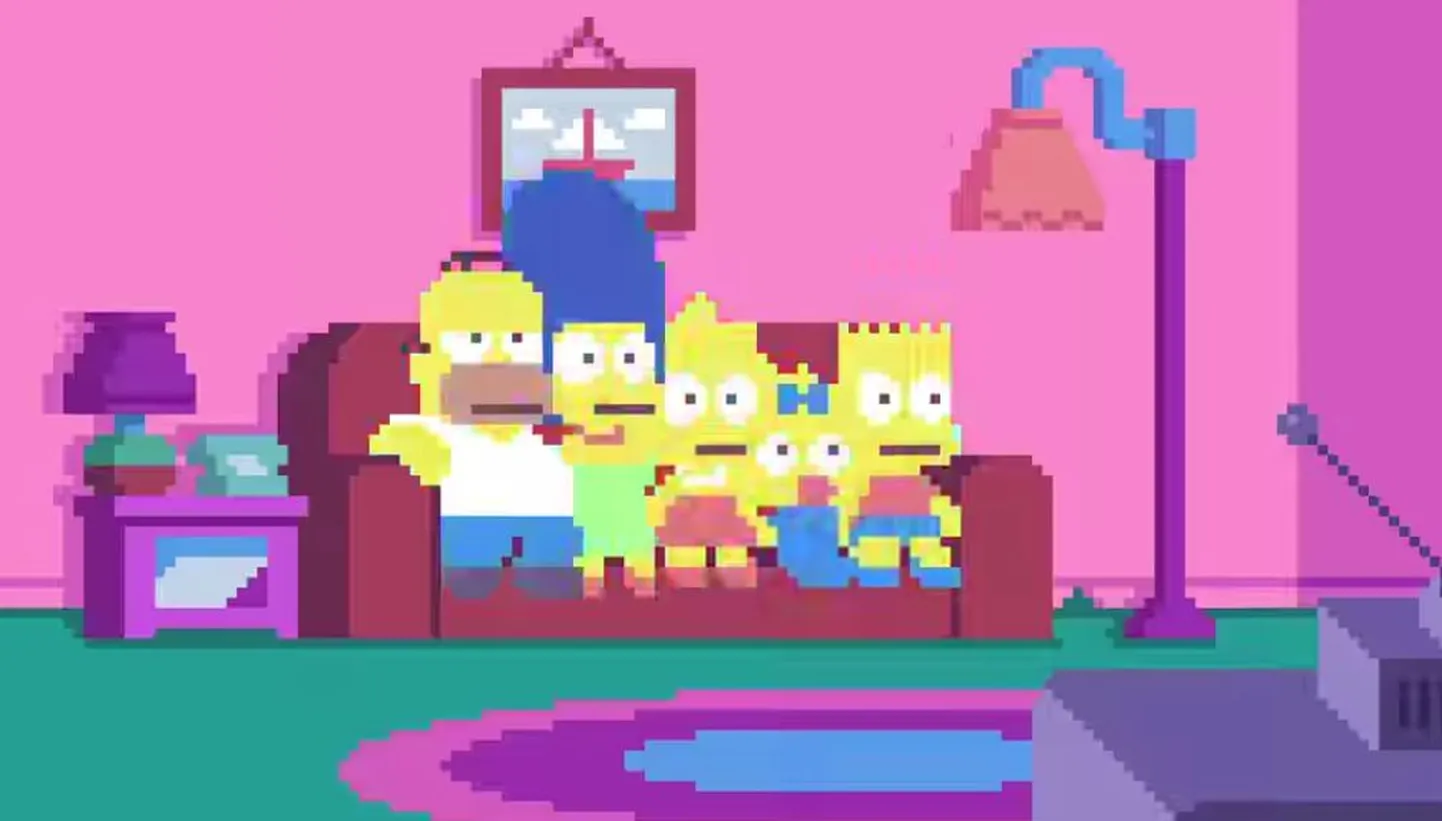 «Simpsonite» pikselvideo