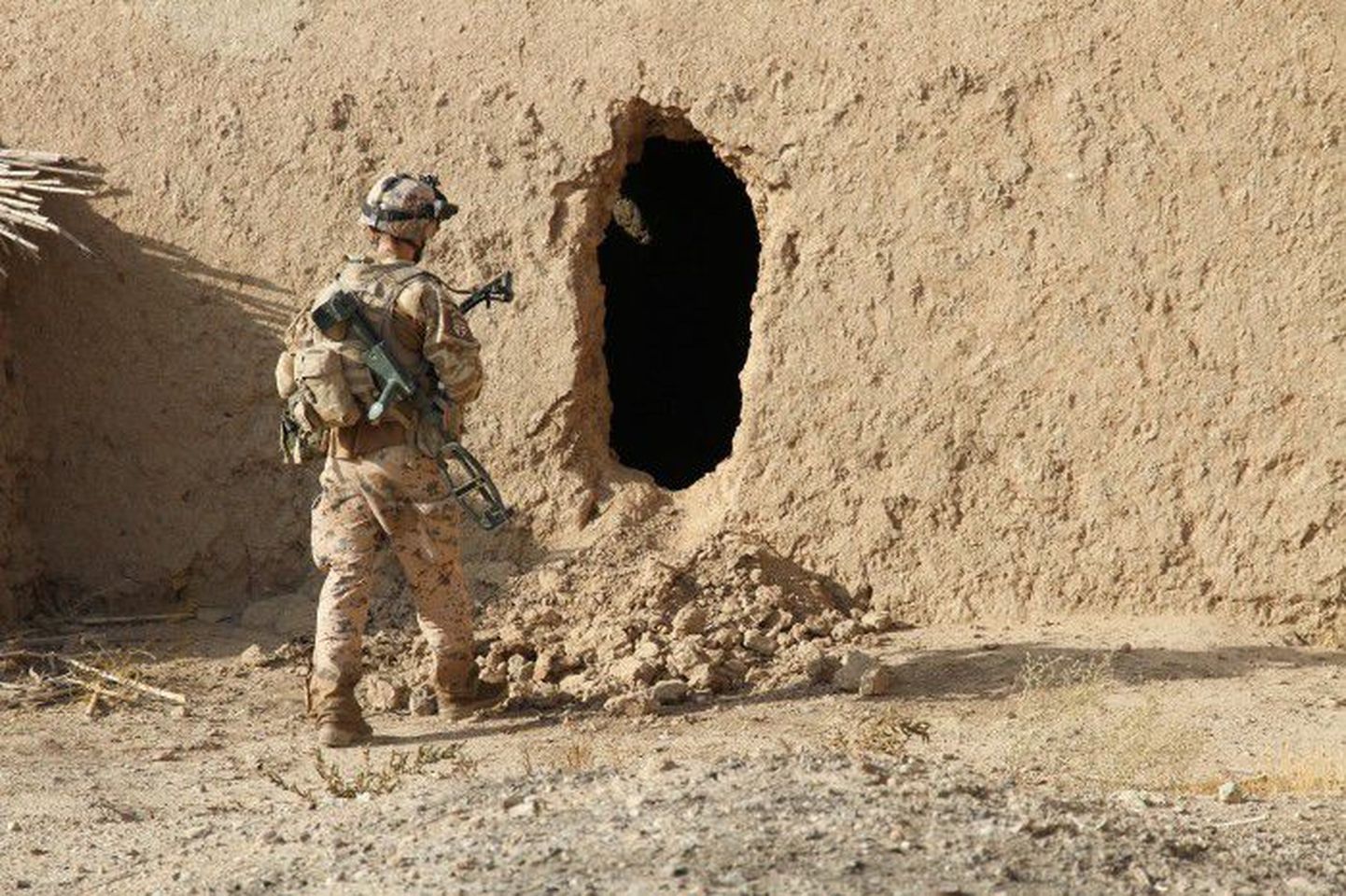 Эстонский военный в Афганистане. Иллюстративное фото