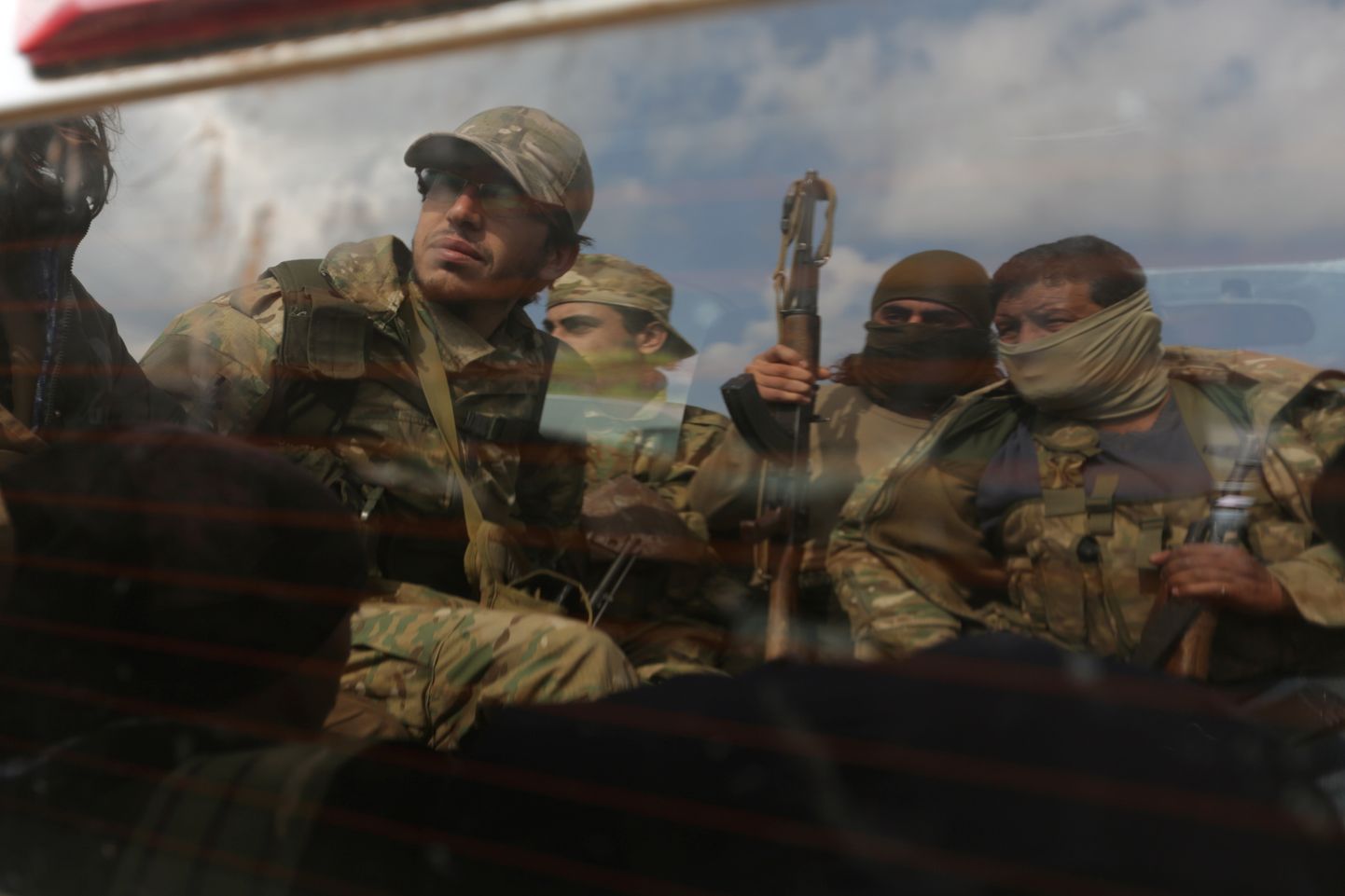 Türgi toetatud Süüria Vaba Armee liikmed Afrini provintsis Rajos.