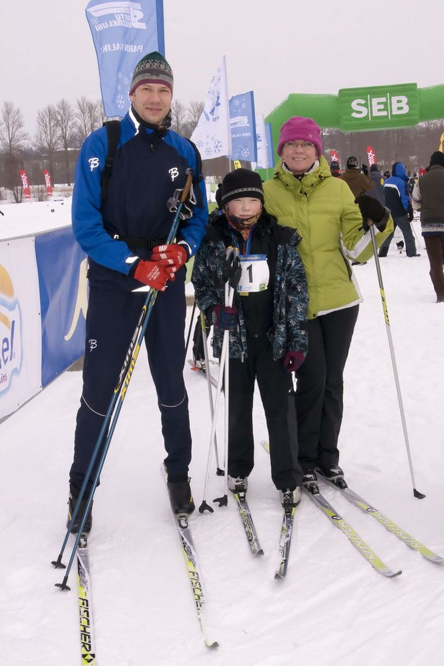Perekond Lepmets tuli MINImaratonile Tallinnast.