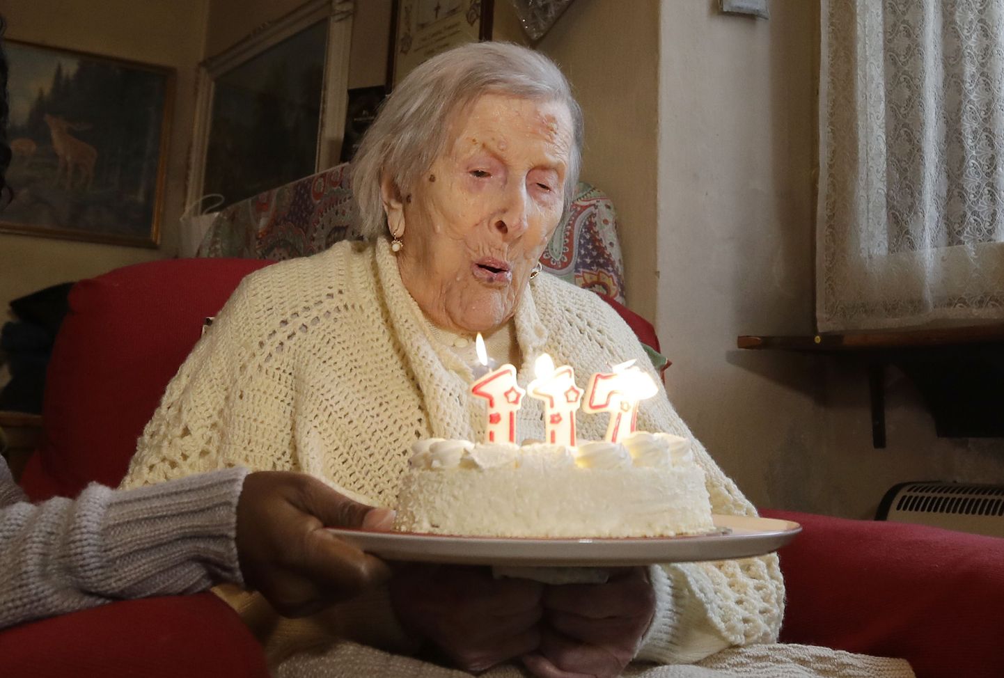 Emma Morano oma viimasel, 117. sünnipäeval.