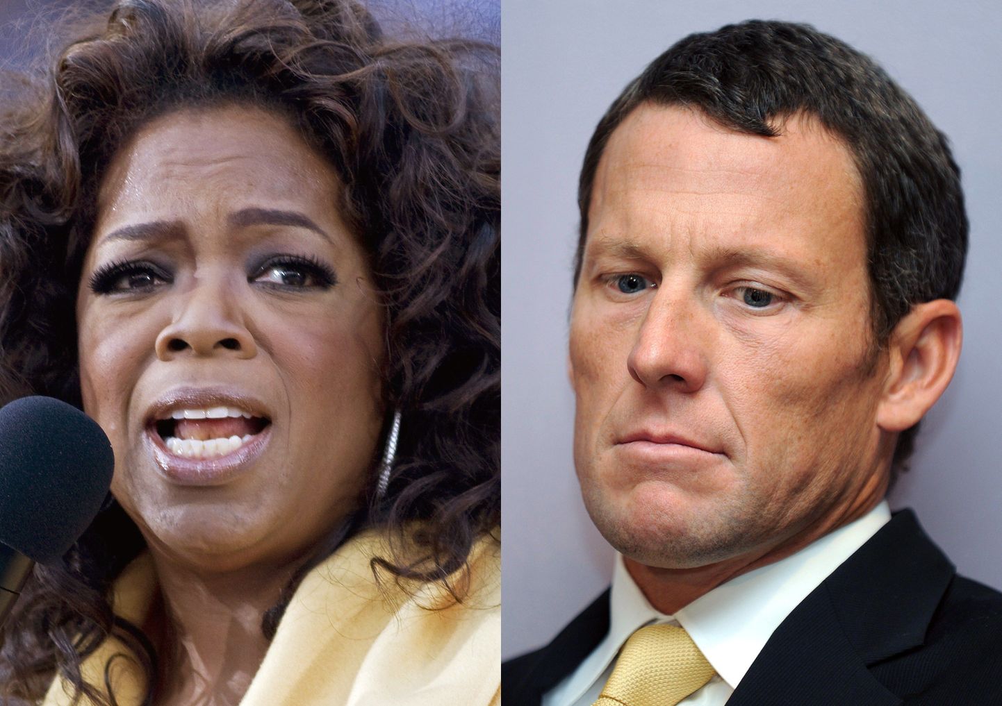 Oprah Winfrey ja Lance Armstrong.