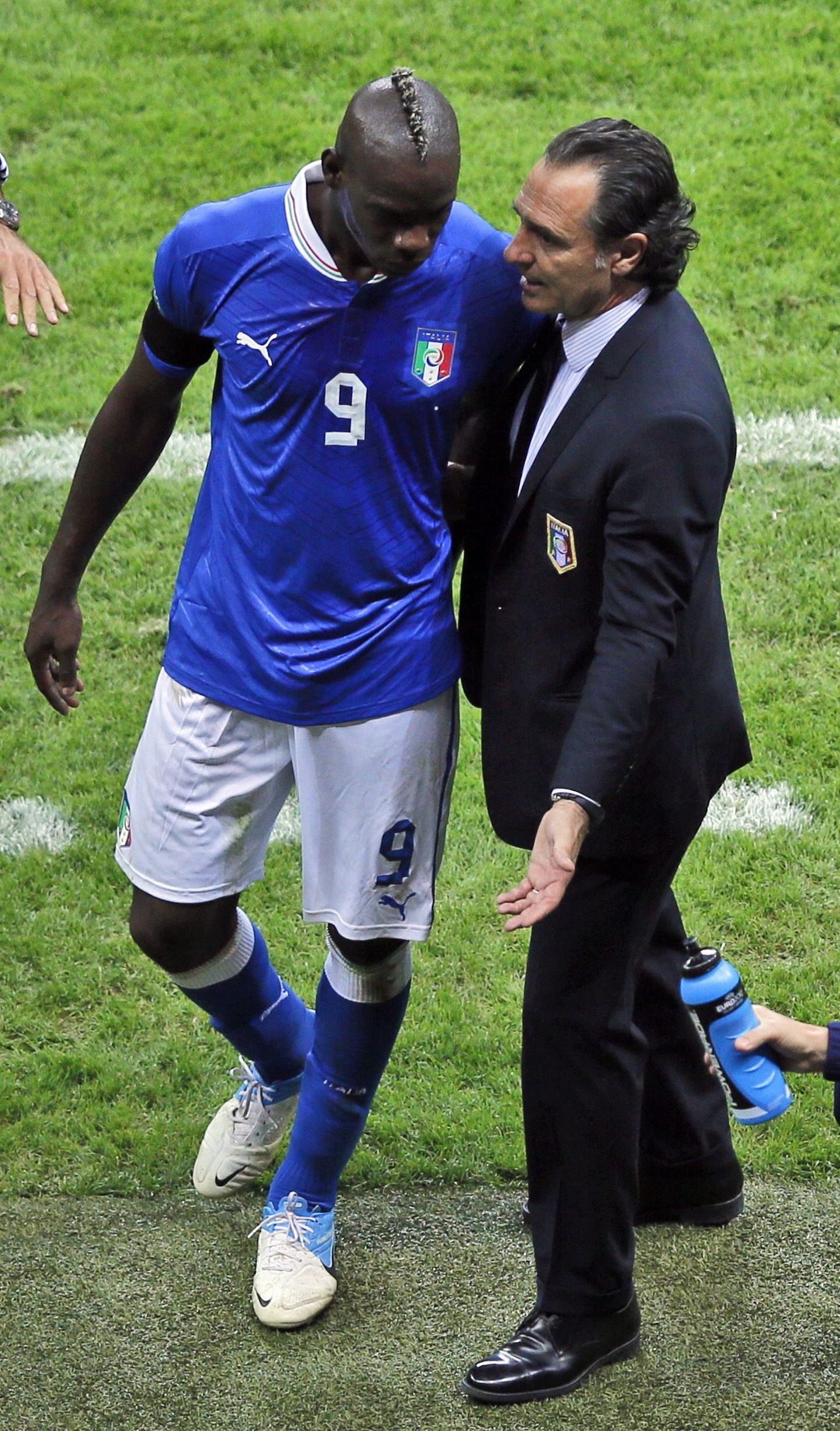 Mario Balotelli ja Cesare Prandelli