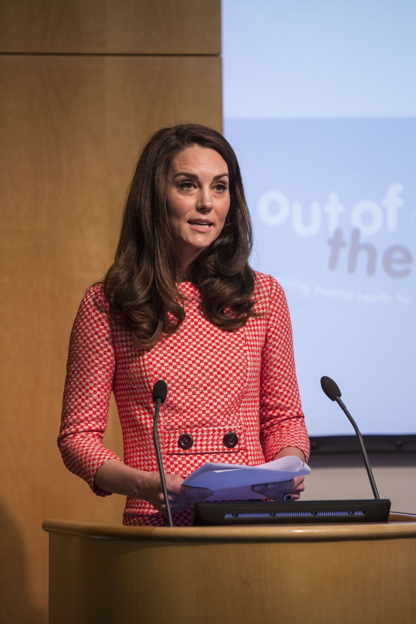 The Duchess of Cambridge at the Royal College of Obstetricians and Gynecologists in London.
