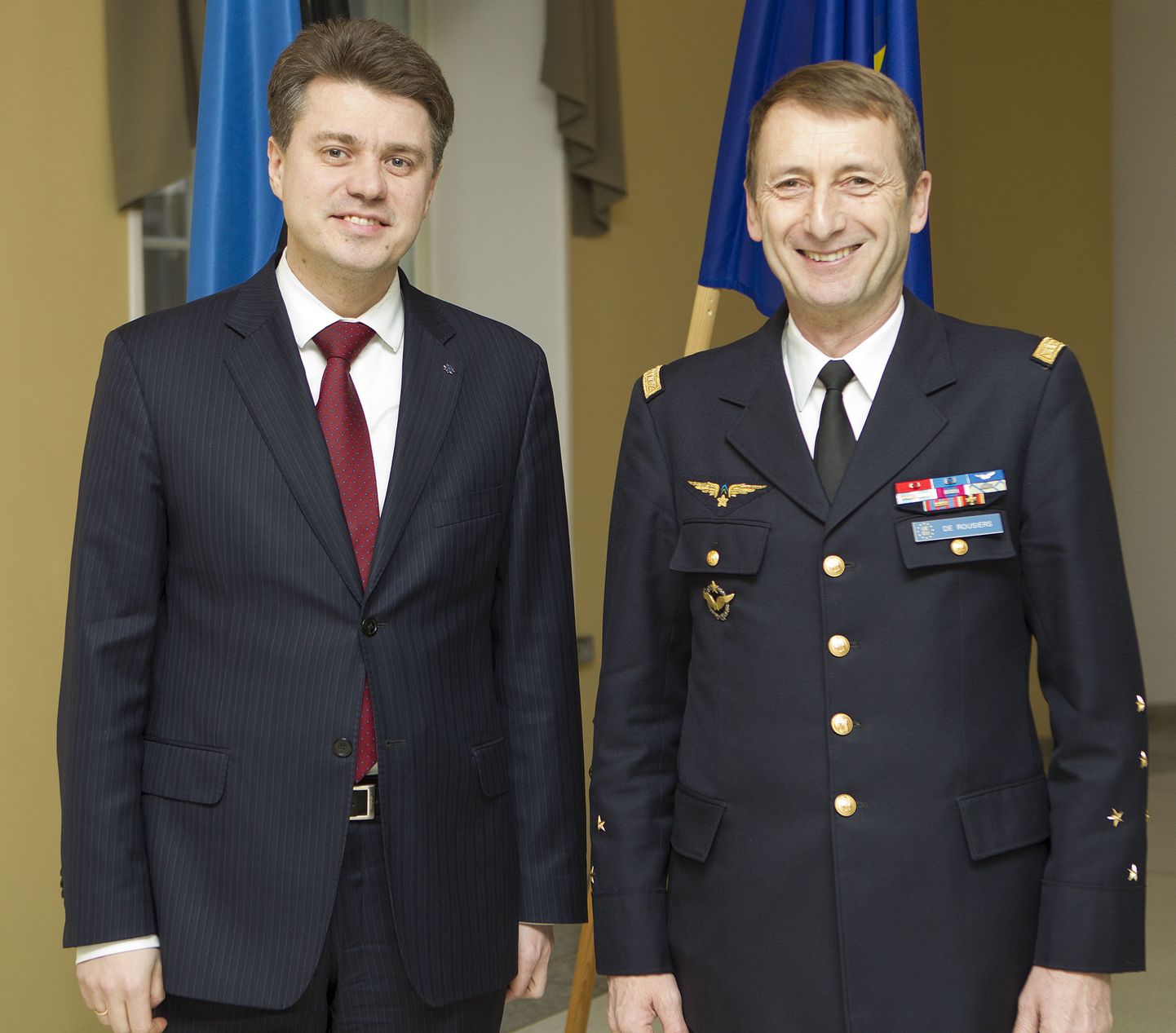 Kaitseminister kindral de Rousiers’iga täna kaitseministeeriumis.