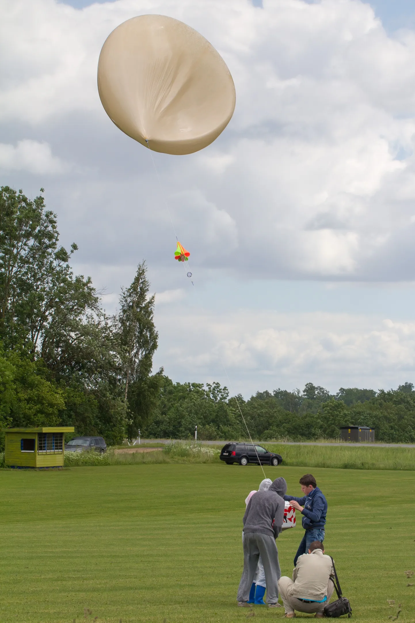 StratosChemi katse: hetk enne õhupalli taevasse lendu