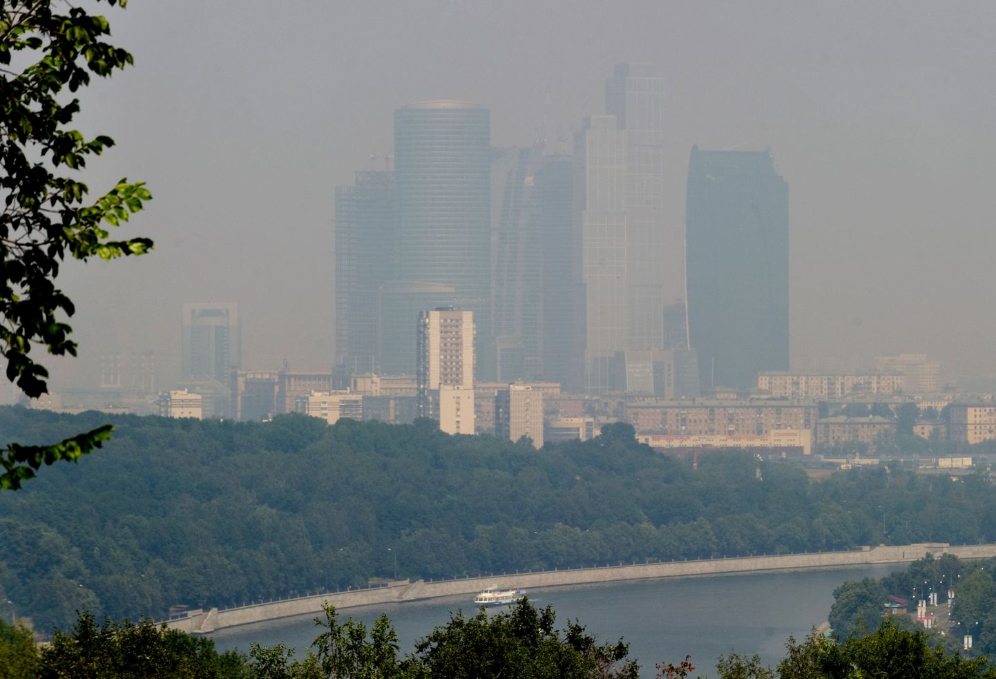 Suitsu mattunud Moskva rahvusvahelise ärikeskuse hooned