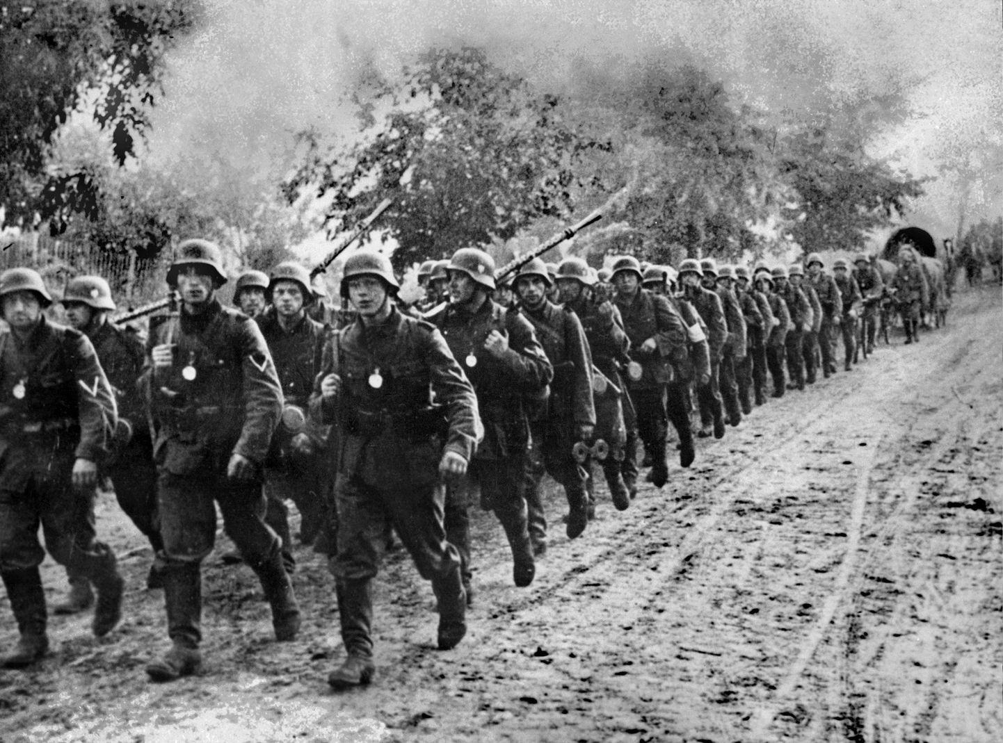 Saksa väed 1939. aasta septembris Poola sisenemas.