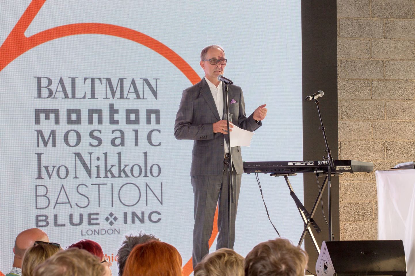 Baltika juht Meelis Milder Baltika moebrändide 2015 sügis-talviseid kollektsioonide esitlusel.