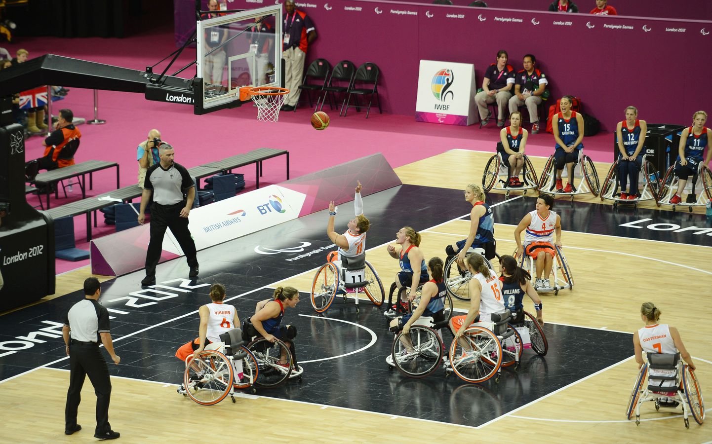 Паралимпийский баскетбол в Лондоне.