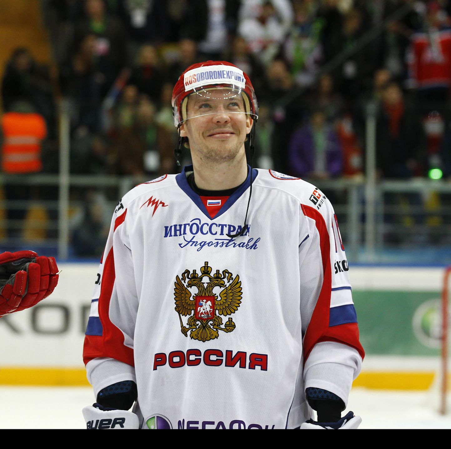 Сергей Мозякин в одном из матчей за сборную России.
