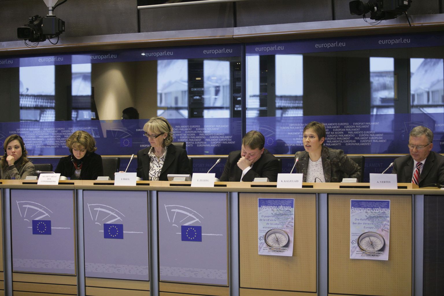 2010. aasta novembris Euroopa Liidu 2009. aasta eelarve täitmise aruande esitlus Euroopa Parlamendis Brüsselis.
