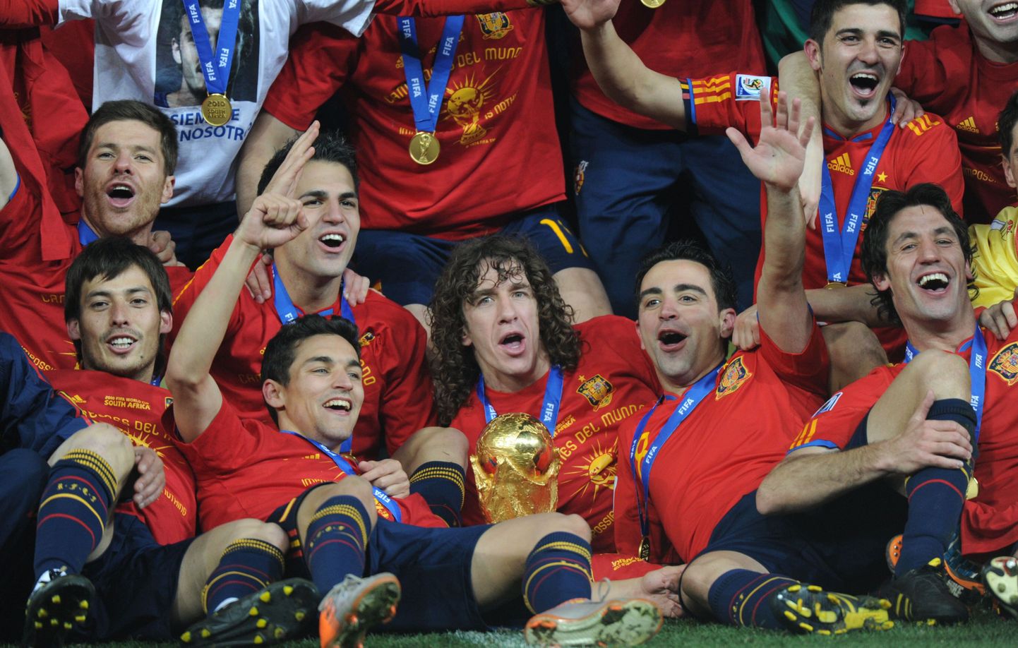 2010. aastal Lõuna-Aafrikas toimunud MMi võitjameeskond Hispaania.