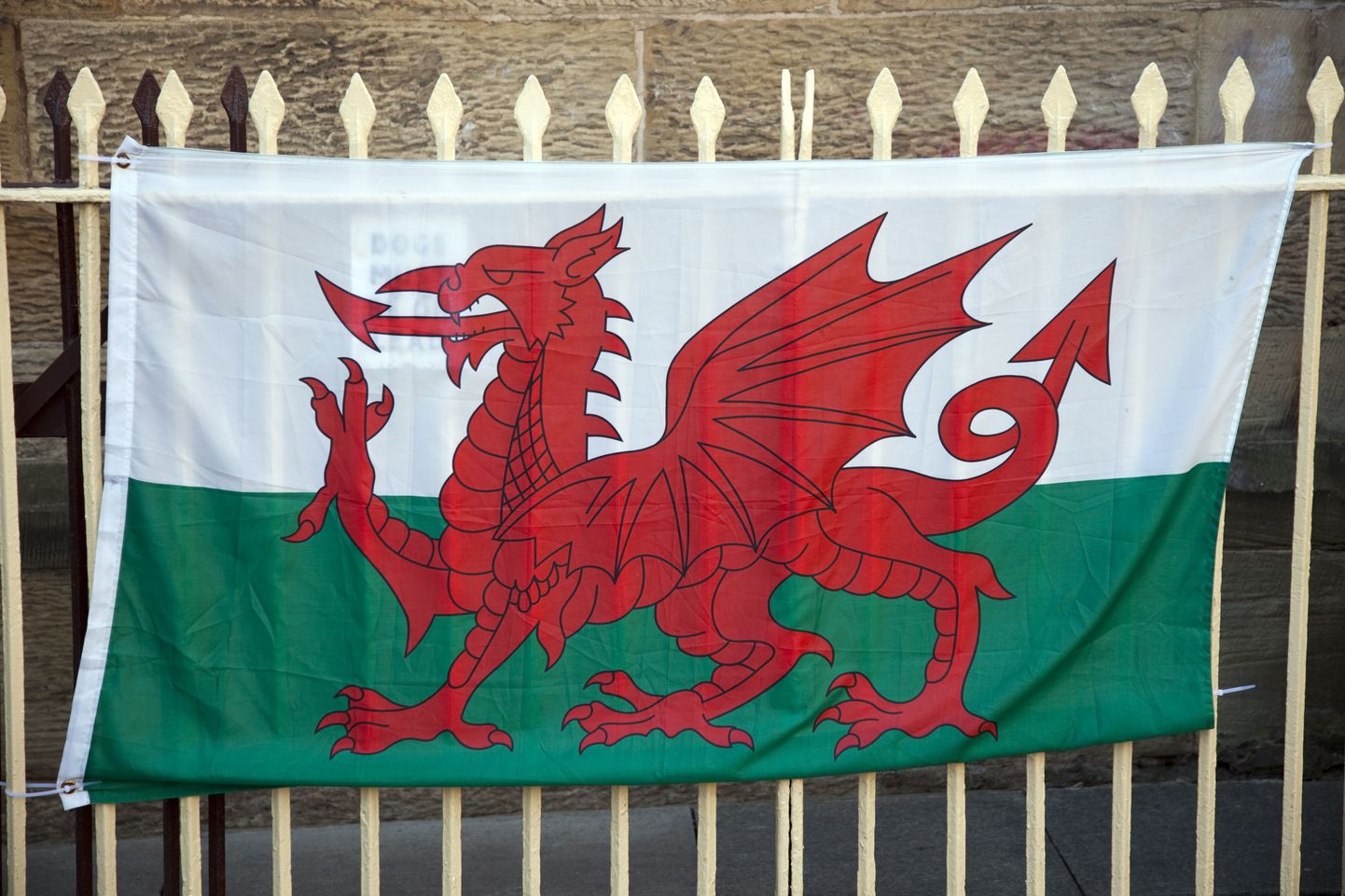 George Hargreaves'i ärritanud Walesi lipp.
