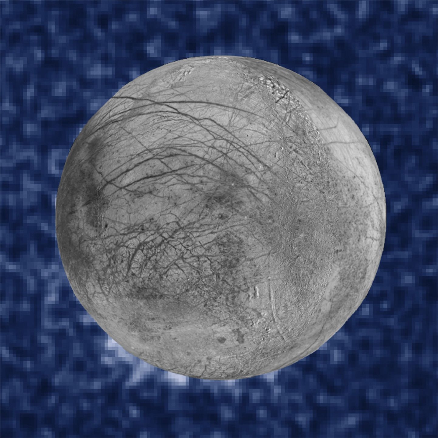 NASA pilt Jupiteri jäisest kuust.