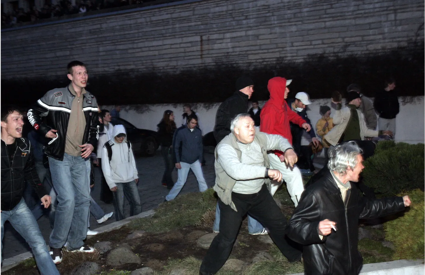 Pronksiöö rahutused 2007. aasta aprillis Tallinna kesklinnas.